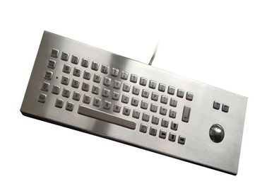 Teclado mecánico con el Trackball, teclado del metal movible del acero inoxidable de la prueba del polvo