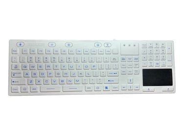 Teclado rígido del grado médico IP68, teclado retroiluminado de la radio del ratón del tacto