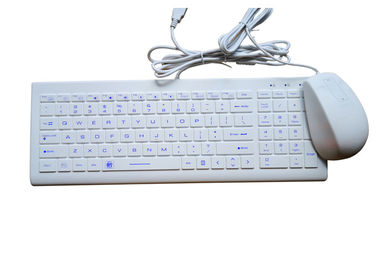 Ratón industrial del teclado del silicón IP68 combinado con la cubierta del USB contra el agua