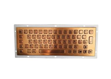 Material de oro del acero inoxidable del teclado del soporte del panel con la solución del quiosco del soporte del panel