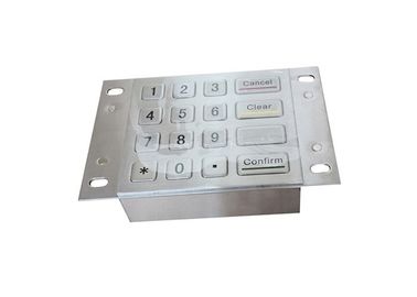 4 x 4 16 llaves Industrial Bank trabajan a máquina el telclado numérico con los agujeros del soporte del panel del metal