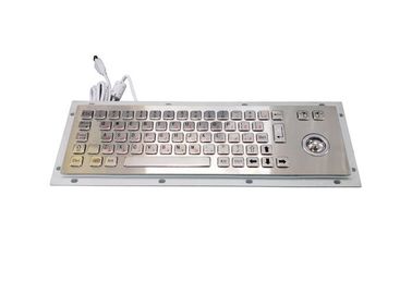Teclado industrial bilingüe de la PC PS2, teclado del Usb de 66 llaves con el Trackball