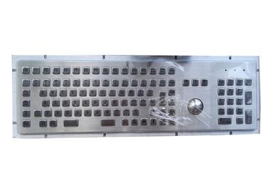Teclado de ordenador del metal de 107 llaves USB con el Trackball/el teclado numérico industriales